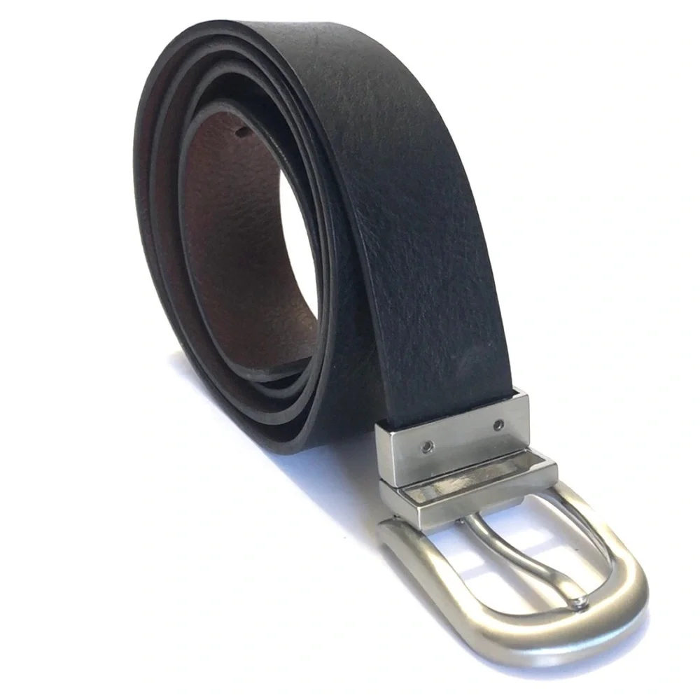 Men’s Reversible Black Brown Supple Leather Belt size Large 40”